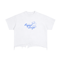 Original Design Boxy Distressed Hem T-Shirt