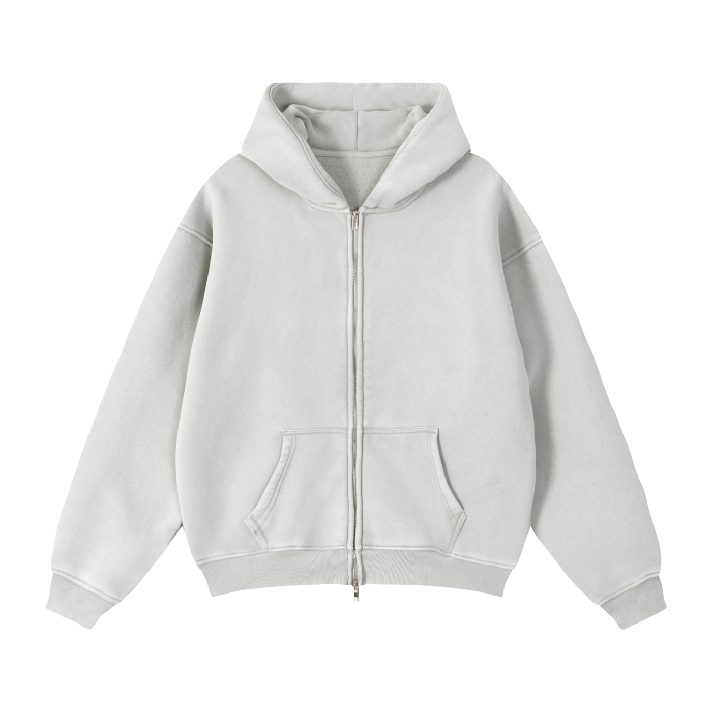 So Will I Zip-Through Boxy Fleece Hoodie