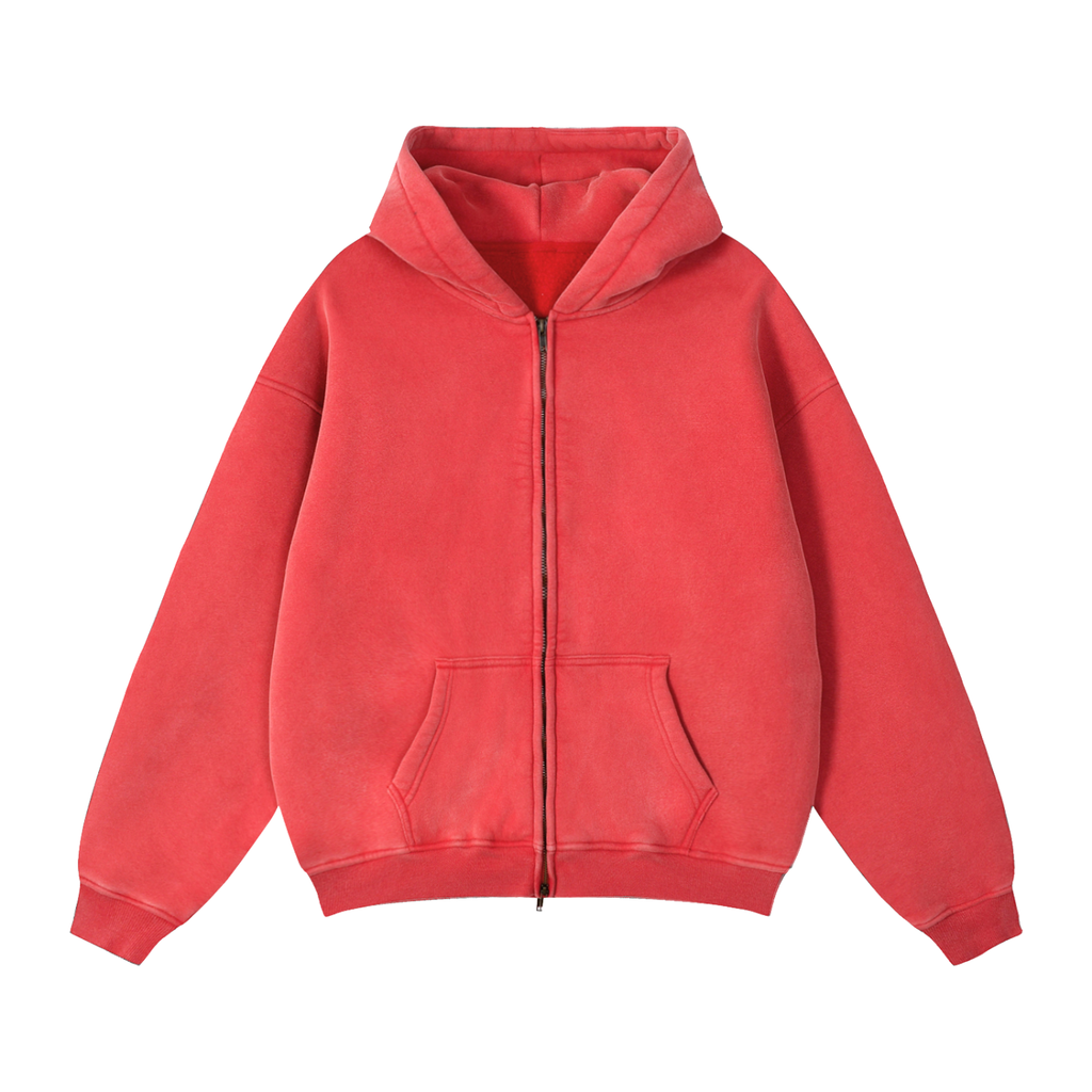 132 Essentials Zip-Through Boxy Hoodie