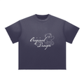 Original Design Sun Fade Raw Edge T-Shirt (navy blue)