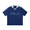 First Love Collar Striped Soccer Jersey