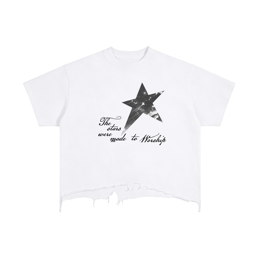 So Will I Boxy Distressed Hem T-Shirt