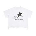 So Will I Boxy Distressed Hem T-Shirt