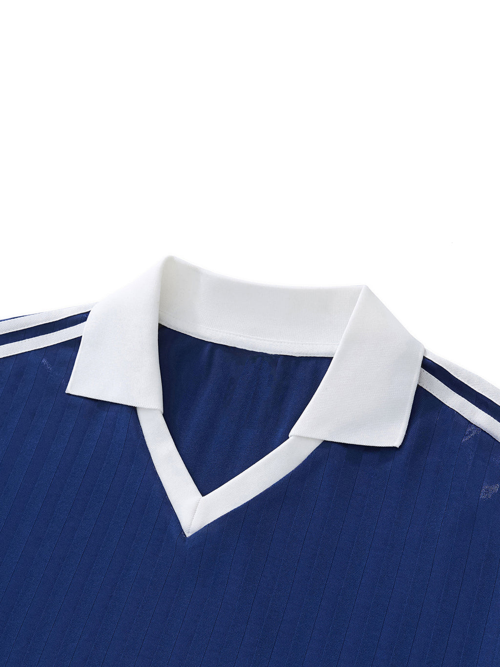 First Love Collar Striped Soccer Jersey